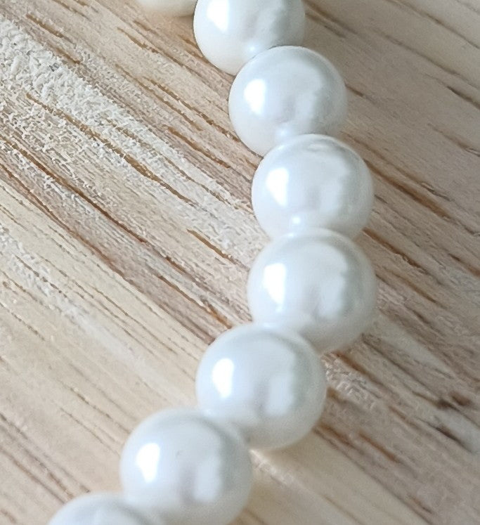 Bracelet perles d’eau douce 6 mm – Élégance nacrée – Collection Pierre d’Exception