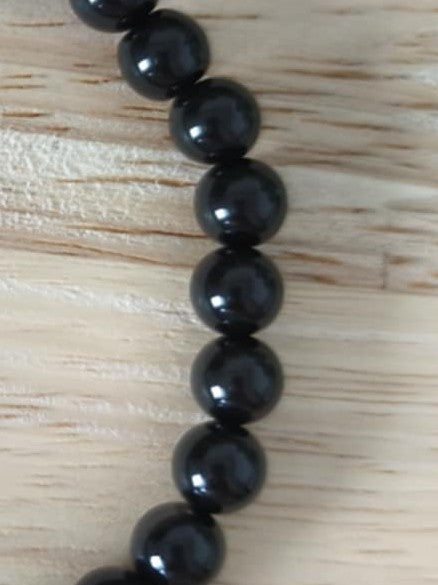 Bracelet Onyx Noir 6 mm – Protection et énergie – Collection Pierre d’Exception
